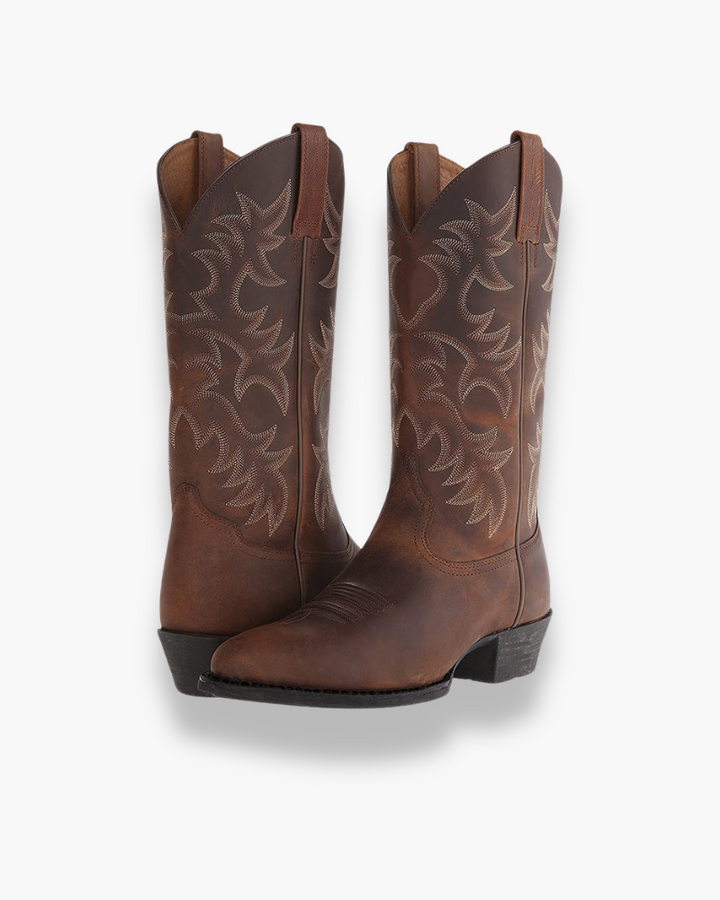 Drune | Cowboy Stiefel Damen - Schwarze Westernstiefel