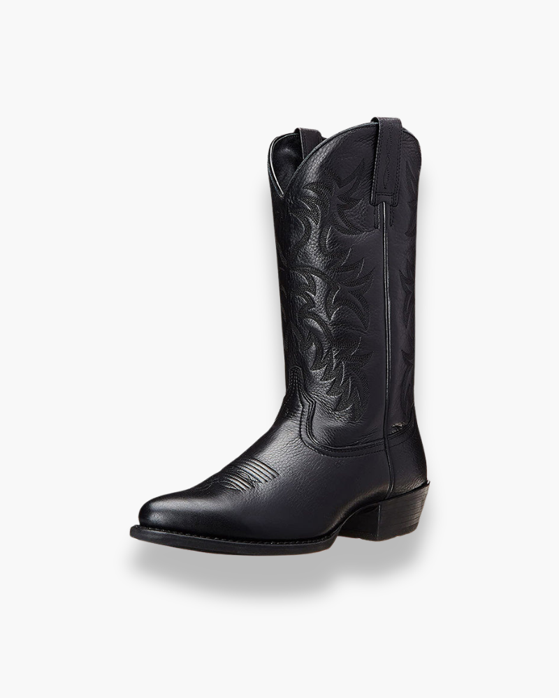 Drune | Cowboy Stiefel Damen - Schwarze Westernstiefel