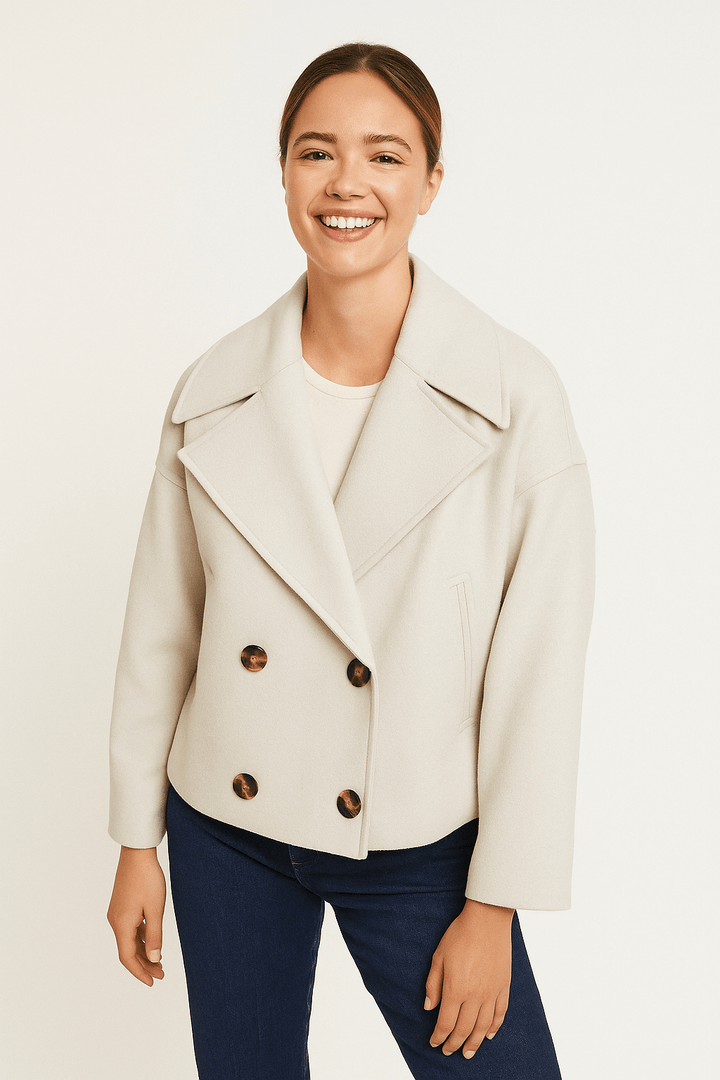 Drune | Elegante Damen Winterjacke mit Doppelreihiger Knopfleiste