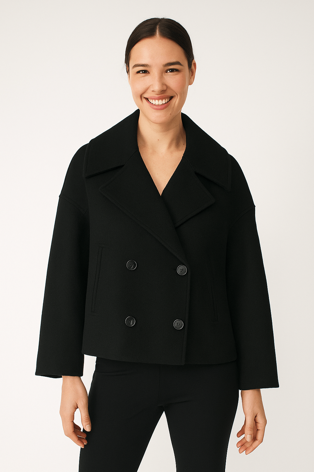 Drune | Elegante Damen Winterjacke mit Doppelreihiger Knopfleiste