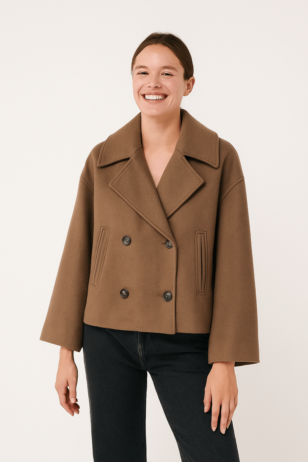 Drune | Elegante Damen Winterjacke mit Doppelreihiger Knopfleiste
