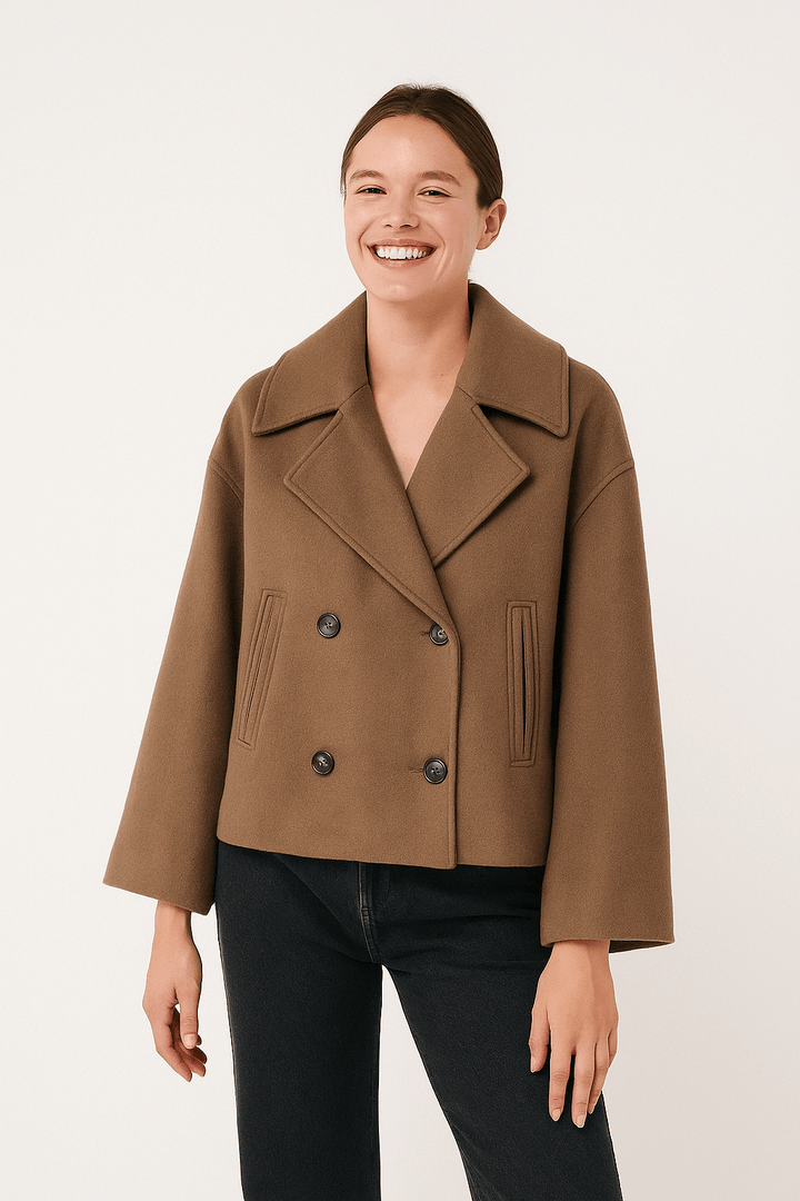 Drune | Elegante Damen Winterjacke mit Doppelreihiger Knopfleiste