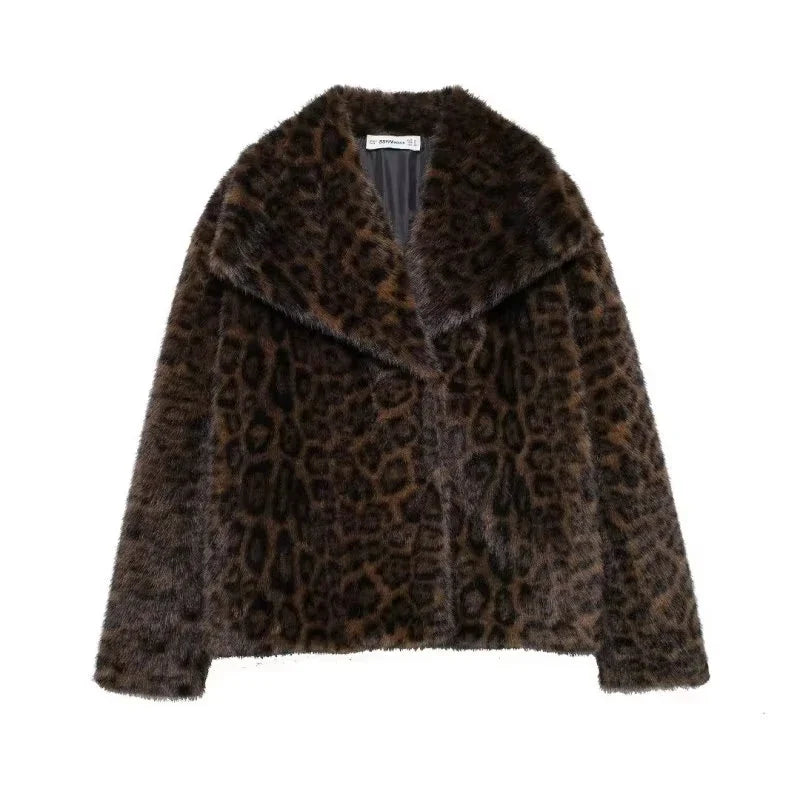 Drune | Damenmantel Winter - Langer Faux-Fellmantel
