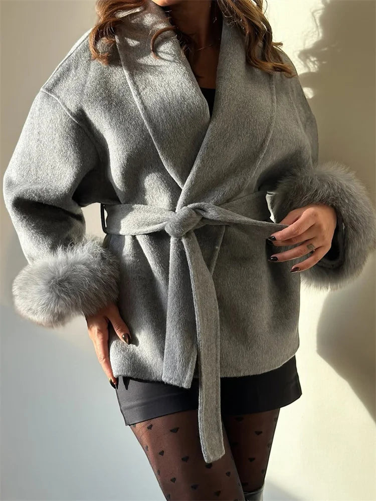 Drune | Wendbare Wolljacke - Damen Winterjacke