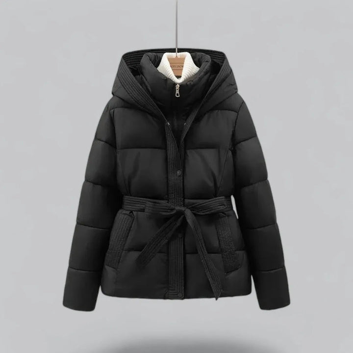 Drune | Kapuzenpufferjacke mit Gürtel