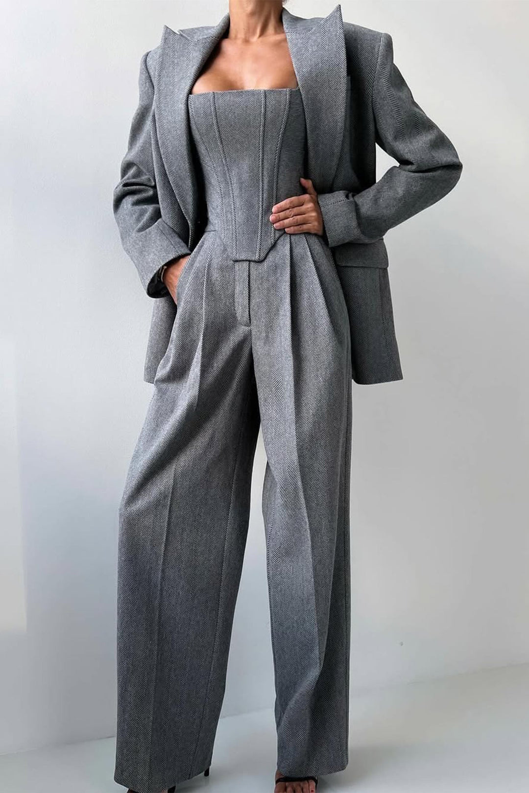 Drune | Dreiteiliger Anzug mit Doppeltem Blazer