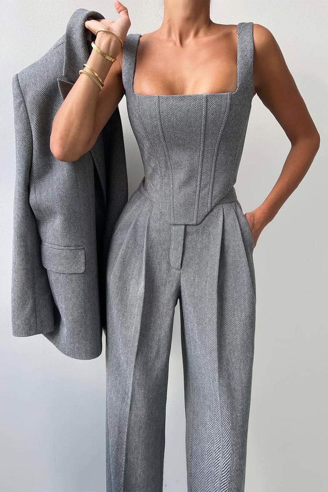 Drune | Dreiteiliger Anzug mit Doppeltem Blazer