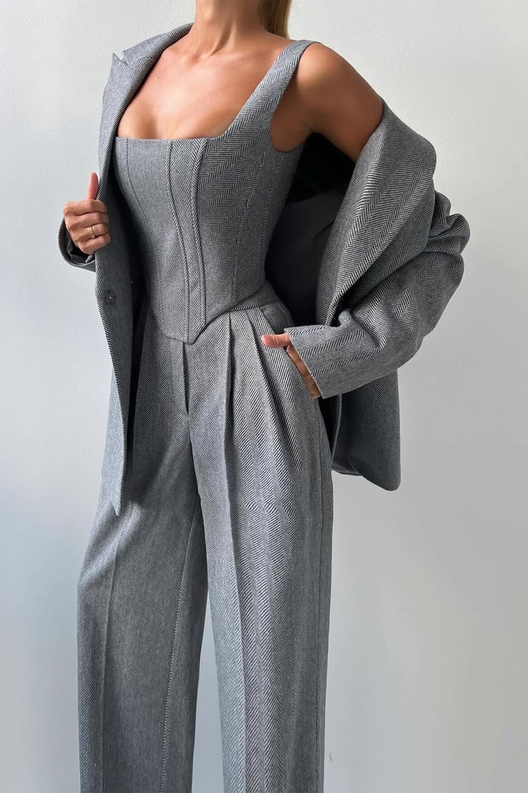 Drune | Dreiteiliger Anzug mit Doppeltem Blazer