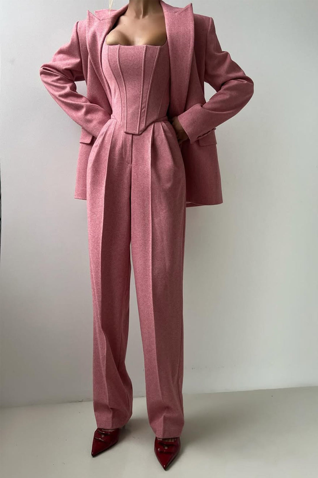 Drune | Dreiteiliger Anzug mit Doppeltem Blazer