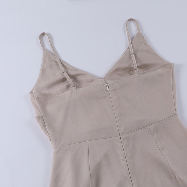 Drune | Kleid, geschlitzt, ärmellos, formelles Kleid, Maxikleid