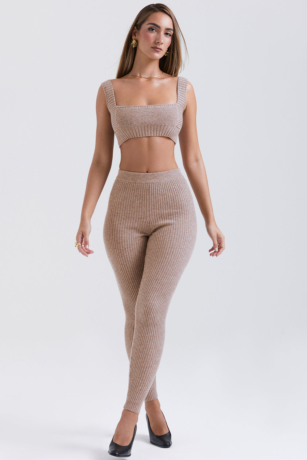 Drune | Elegantes 3-teiliges Set Grob Gestricktem