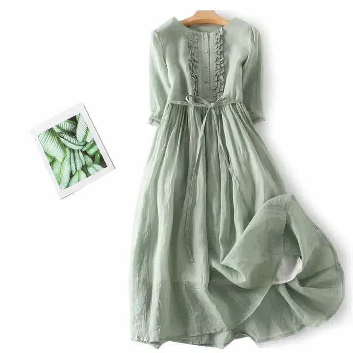 Drune | Fließendes Leinenkleid