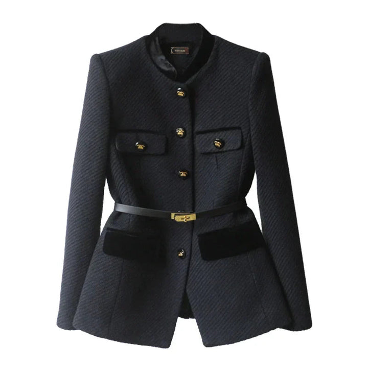 Drune | Zeitloser Damen Wollmantel - Mid-Length Eleganz & Wärme