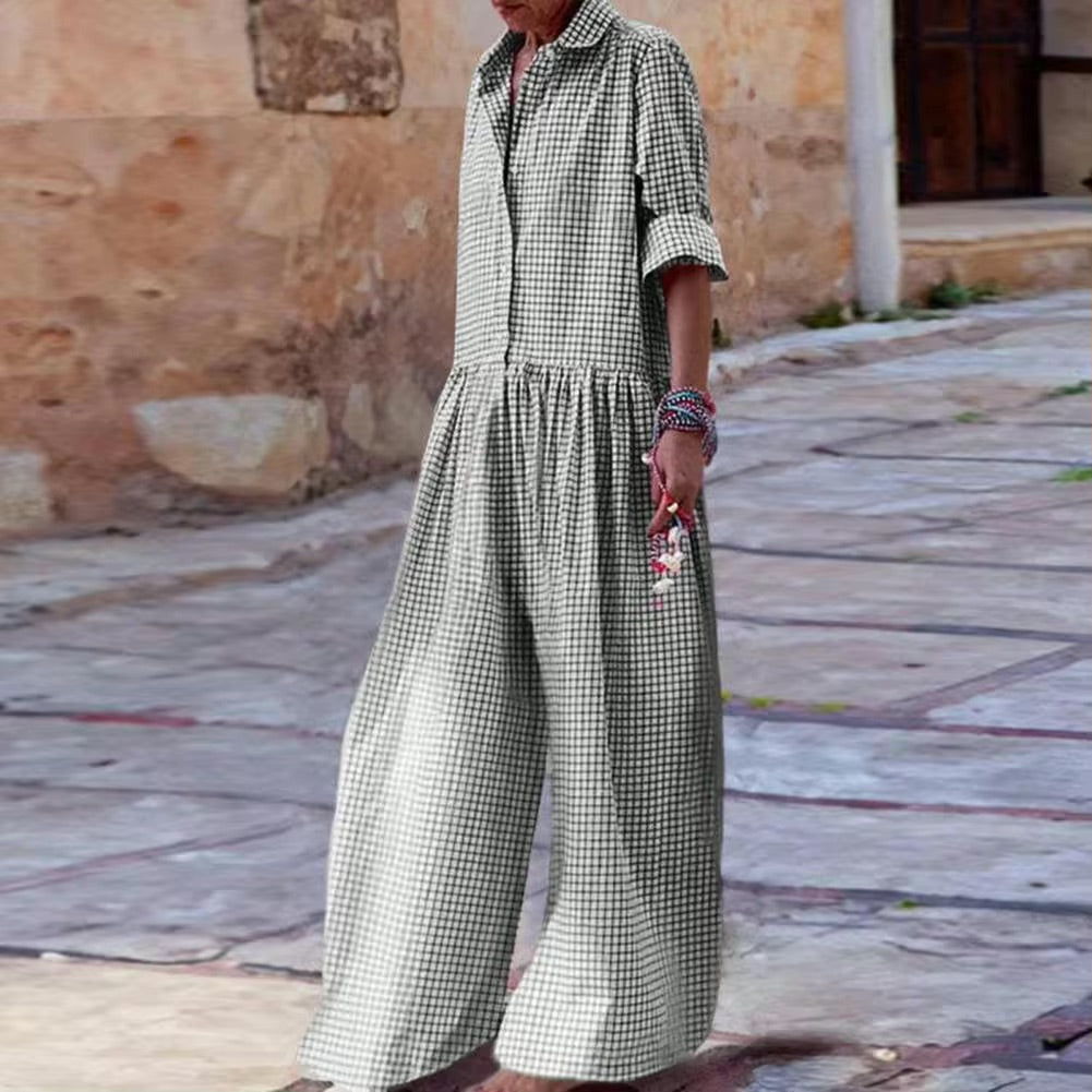 Drune | Lässiger Weicher Sommerlicher Jumpsuit Damen