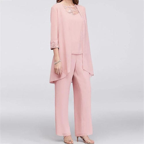 Drune | Overall 3 Teile Set Elegante Jacke & Spitze Oben Lockere Passform