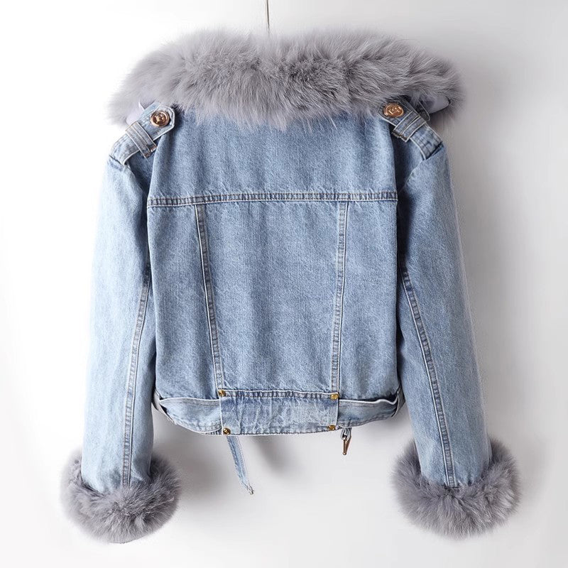 Drune | Daly Luxuriöser Denim-Mantel