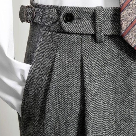 Drune | Wollhose Mit Gürtel Für Herren
