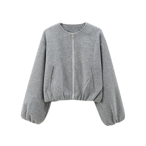 Drune | Reißverschlussjacke mit Ballonärmeln