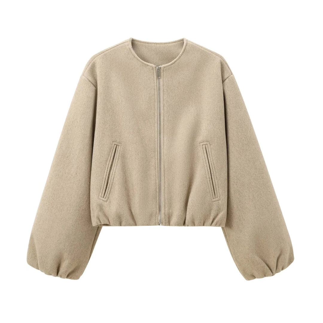 Drune | Reißverschlussjacke mit Ballonärmeln