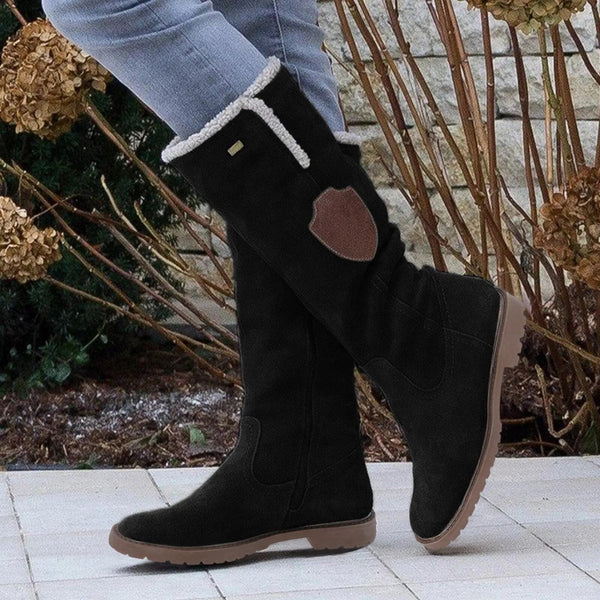 Drune | damen-wildlederstiefel im vintage-stil