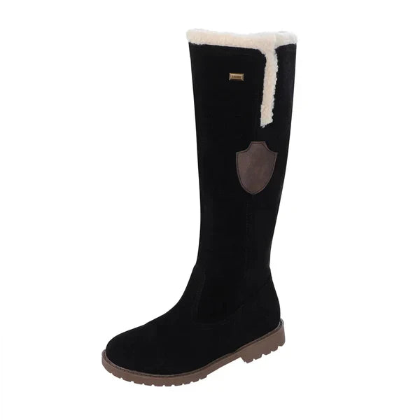 Drune | damen-wildlederstiefel im vintage-stil