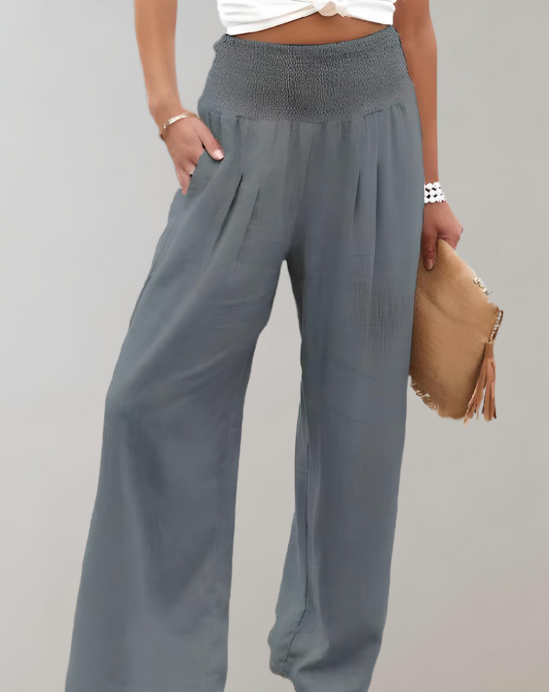 Drune | Hohe Taille Flair-Hose