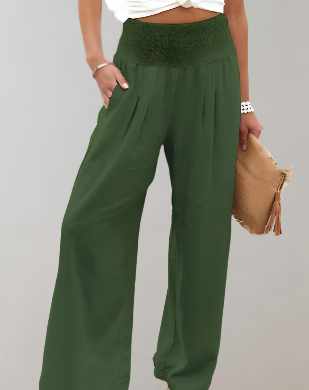 Drune | Hohe Taille Flair-Hose