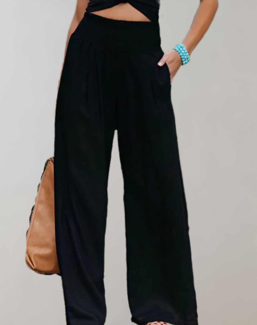 Drune | Hohe Taille Flair-Hose