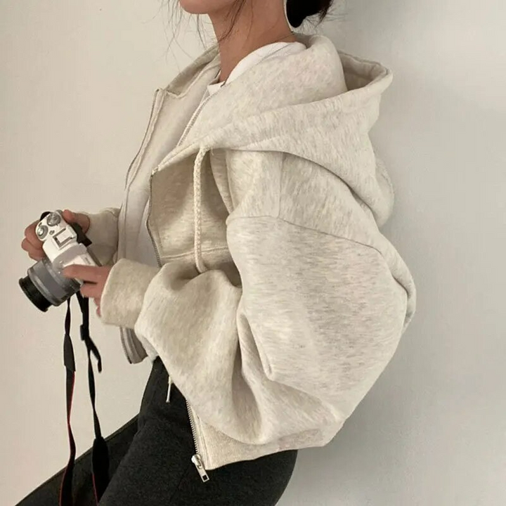 Drune | Übergröße Zipper-Hoodie Für Damen