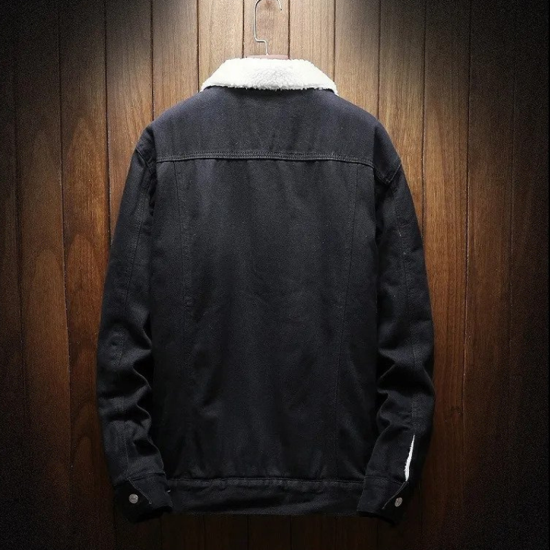 Drune | Jeansjacke für Herren mit Fleecefutter