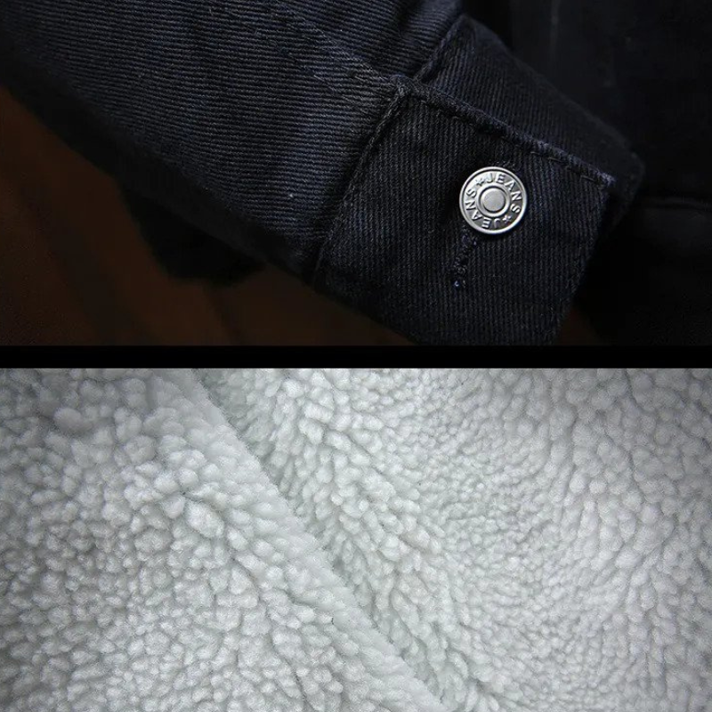 Drune | Jeansjacke für Herren mit Fleecefutter