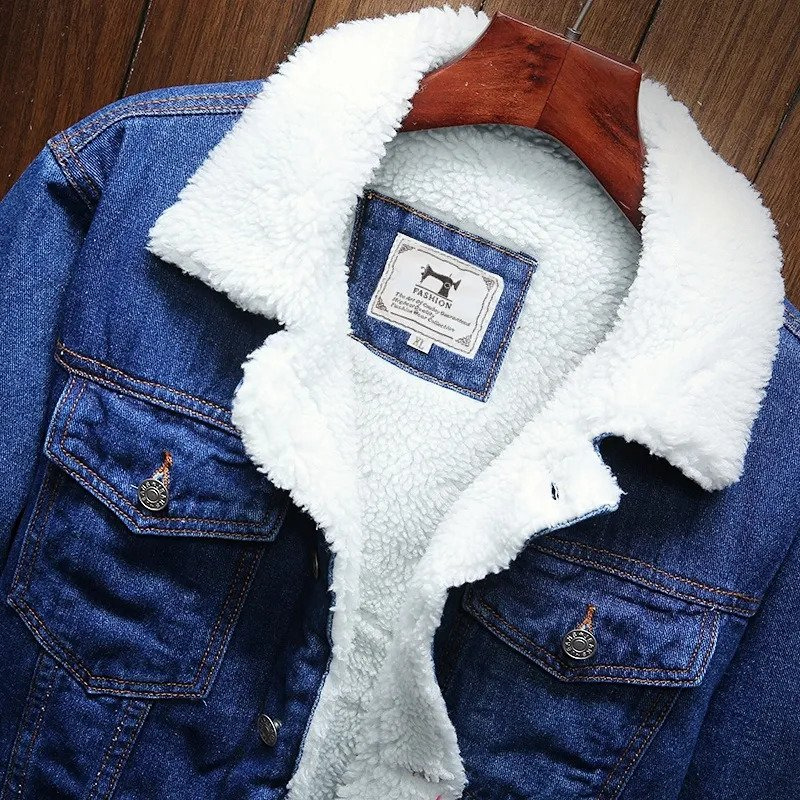 Drune | Jeansjacke für Herren mit Fleecefutter