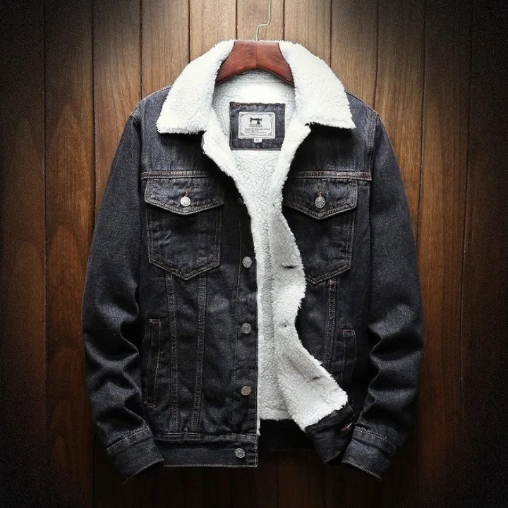 Drune | Jeansjacke für Herren mit Fleecefutter