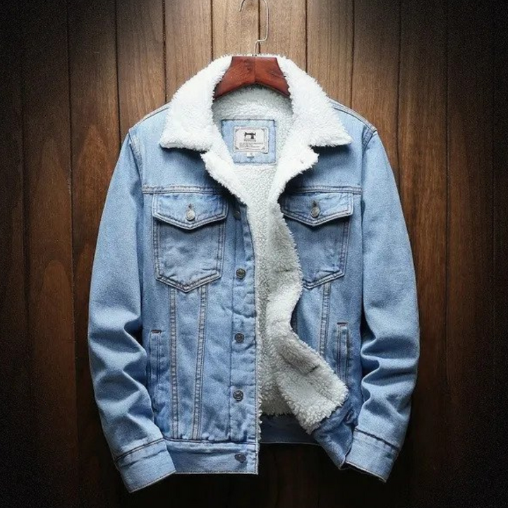Drune | Jeansjacke für Herren mit Fleecefutter
