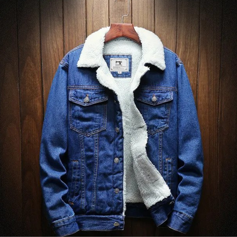 Drune | Jeansjacke für Herren mit Fleecefutter