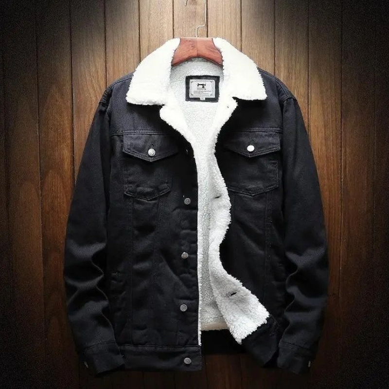 Drune | Jeansjacke für Herren mit Fleecefutter