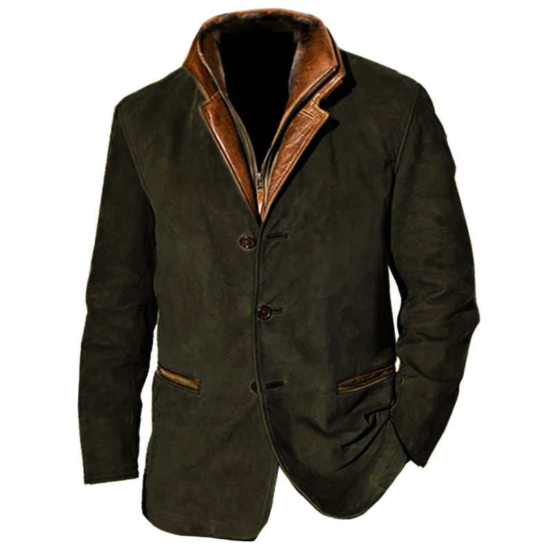 Drune | Klassische weiche Wildlederjacke