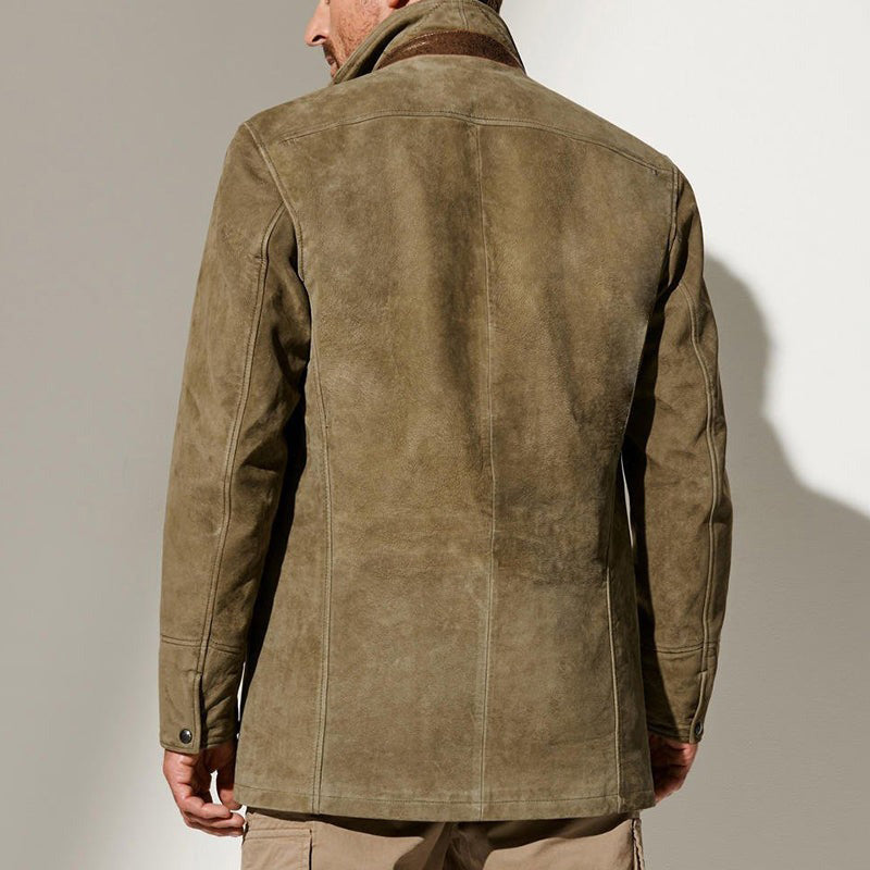 Drune | Klassische weiche Wildlederjacke