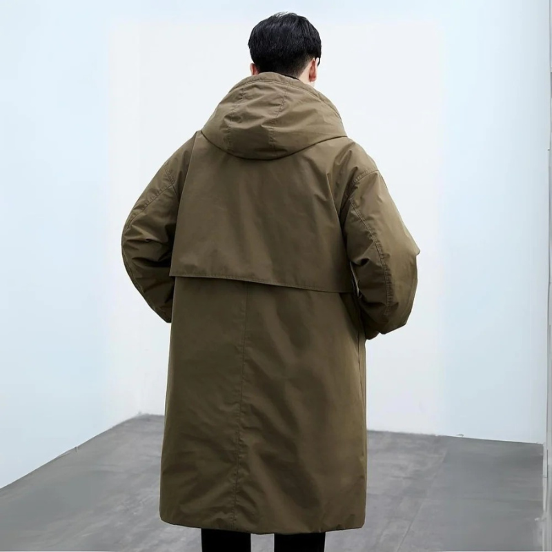 Drune | Herren Wasserdichter Trenchcoat - Stilvolles & Warmes Puffer-Design