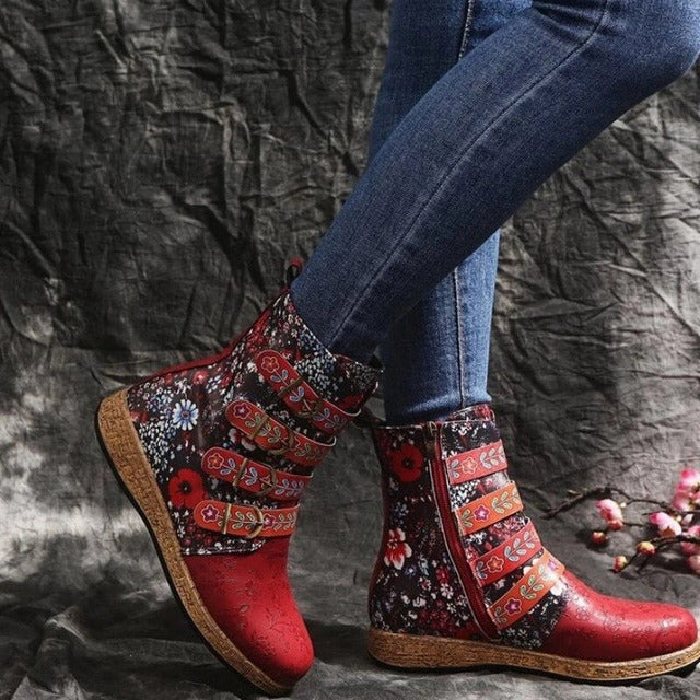 Drune | Vintage Stiefel Im Ethnischen Stil