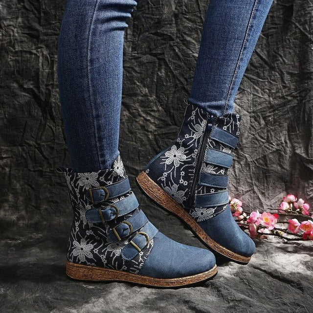 Drune | Vintage Stiefel Im Ethnischen Stil