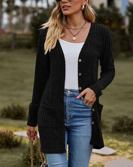 Drune - Langärmlige Damen-Strickjacke