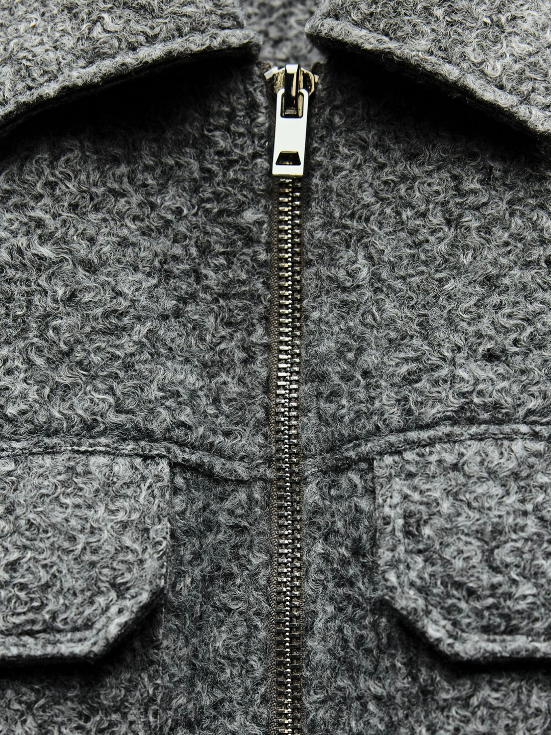 Drune | Stil Bouclé Graue Jacke
