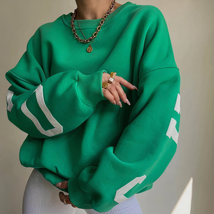 Drune | Lässiger Buchstaben Druck Pullover