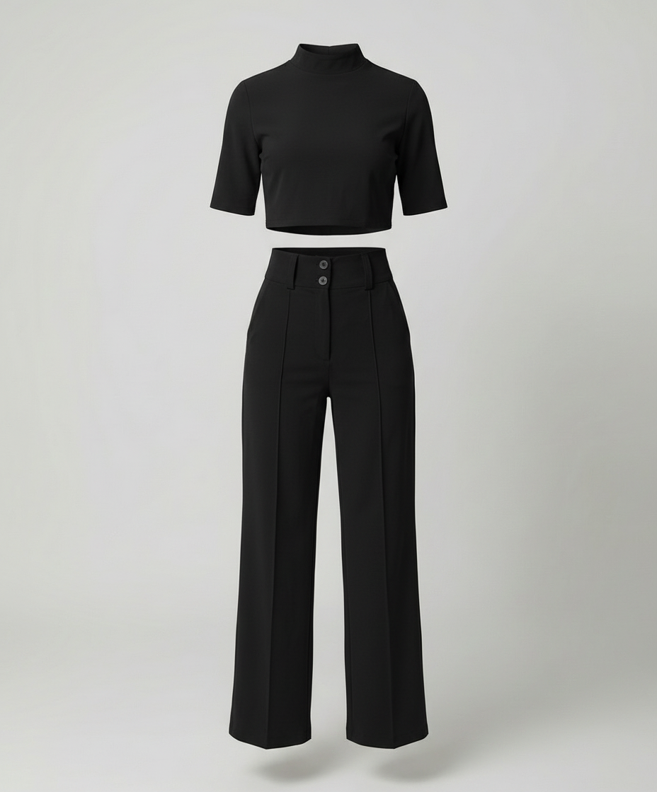 Drune | Eleganz Tailliertes Herbst-Hosenset für Stilvolle Looks
