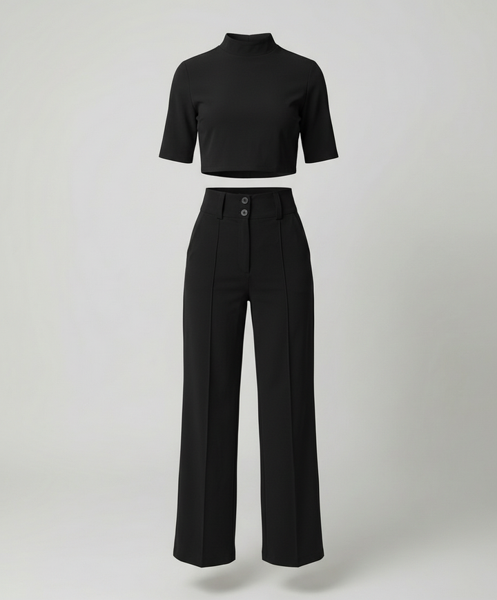 Drune | Eleganz Tailliertes Herbst-Hosenset für Stilvolle Looks