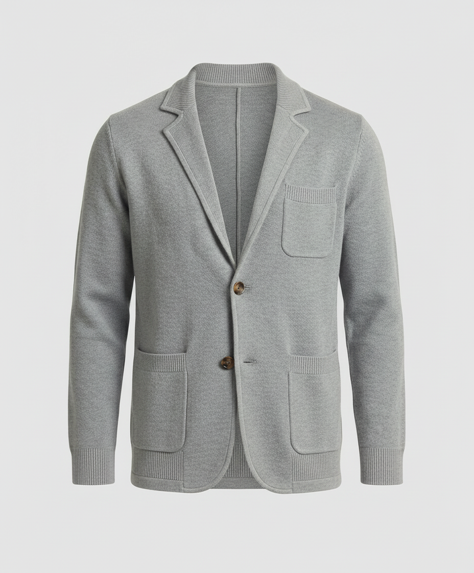 Drune | Stilvolles Herrenblazer mit lässigen Knopfpatch-Taschen und Kragen