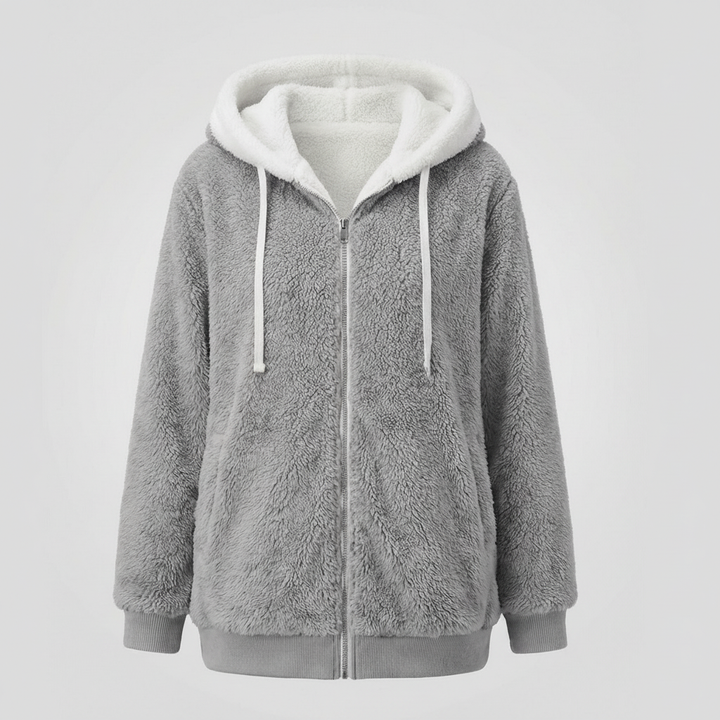 Übergroße Teddyjacke Damen | Drune