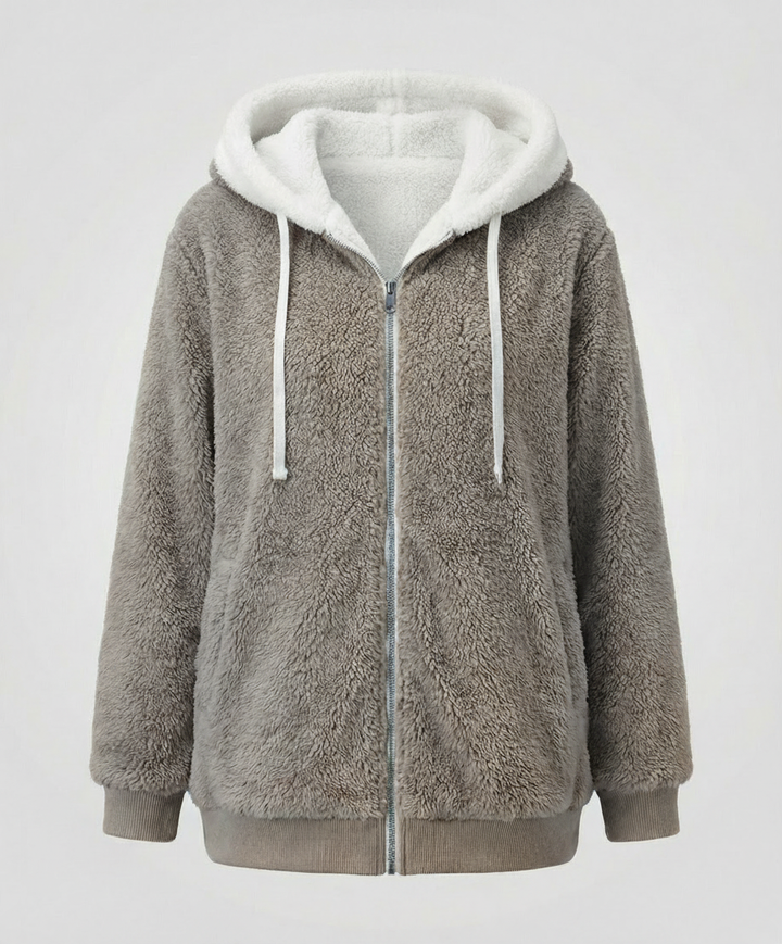 Übergroße Teddyjacke Damen | Drune