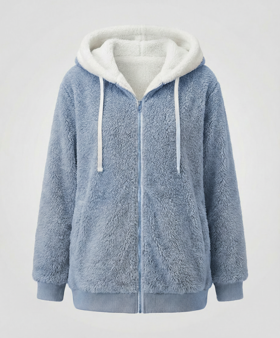 Übergroße Teddyjacke Damen | Drune
